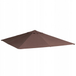 Stogas pavėsinei Outsunny, 2,98 x 2,95 m, rudas