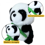 Pliu&scaron;inis žaislas panda su bambuku 18 cm