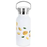 Butelio formos termosas 400 ml, baltas su citrusų motyvu, 7,5 &times; 7,5 &times; 17,5 cm