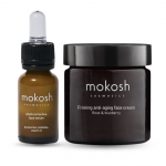 Rinkinys &bdquo;Rose & Blueberry&ldquo; brandžiai odai: daugiafunkcinis serumas + stangrinamasis veido kremas