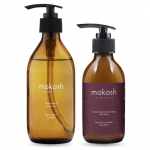 Rinkinys &bdquo;Cherry & Amber&ldquo; kūno prausiklis + drėkinamasis kūno losjonas su GLOW efektu