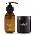 Rinkinys veidui &bdquo;Raspberry&ldquo; aliejinis makiažo valiklis + veido kremas nuo aplinkos tar&scaron;os