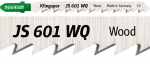 Pjūkleliai siaurapjūkliui KLINGSPOR JS 601 WQ, 115x8x1,45 mm, medienai