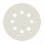 &Scaron;lifavimo lapeliai SMIRDEX 510 White Line, 125mm, 8 skylės, su veliūru - 500