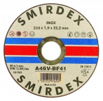 Nerūdijančio plieno pjovimo diskas SMIRDEX 914 Inox A46V-BF41, 230x1.9x22.23