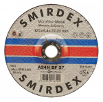 Abrazyvinis metalo &scaron;lifavimo diskas SMIRDEX 913 Metal A24N-BF27, 125x6.4x22
