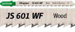 Pjūkleliai siaurapjūkliui KLINGSPOR JS 601 WF, 130x8x1,45 mm, medienai