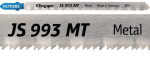 Pjūkleliai siaurapjūkliui KLINGSPOR JS 993 MT, 132x8x1 mm, metalui