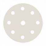 &Scaron;lifavimo popieriaus diskeliai SMIRDEX 510 White Line, 150mm, 8+1, su veliūru - 400