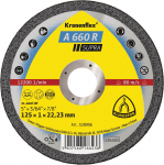 Abrazyvinis metalo pjovimo diskas KLINGSPOR A 660 R Supra, 125x1,0x22,23