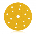 &Scaron;lifavimo popieriaus diskeliai Smirdex 820 Yelloww Line, 150mm, 15 skylių, su veliūru - 180