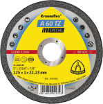 Abrazyvinis metalo pjovimo diskas KLINGSPOR A 60 TZ Special, 125x1,0x22,23