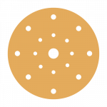 &Scaron;lifavimo popieriaus diskeliai Smirdex 820 Yelloww Line, 150mm, 17 skylių, su veliūru - 100