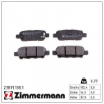 ZIMMERMANN Stabdžių trinkelės 23871.138.1