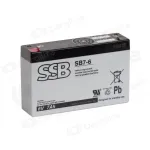 Akumuliatorius (AGM) SSB SB (7Ah, 6V, F1, VRLA)
