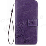 Samsung Galaxy A56 dėklas "Flower Book" (violetinis)