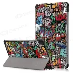 Samsung Galaxy Tab A9+, Tab A11+ dėklas "Smart Leather" (graffiti)