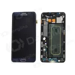 Samsung G925F Galaxy S6 Edge ekranas (juodas) (su rėmeliu) (naudotas grade B, originalus)