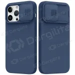Apple iPhone 15 Plus dėklas &bdquo;Nillkin Silicone&ldquo; (tamsiai mėlynas)