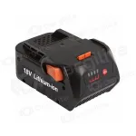 Akumuliatorius AEG / RIDGID R840083 18V įrankiams 4Ah Li-ion su įkrovos indikatoriumi (pakaitinis)
