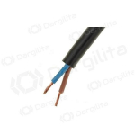 Lankstus kabelis Lietkabelis OMY 2x1.5&nbsp;mm&sup2; varinis PVC 100&nbsp;m ritė