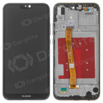 Huawei P20 Lite ekranas (juodas) (su rėmeliu)
