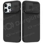 Apple iPhone 14 Plus dėklas &bdquo;Nillkin Silicone&ldquo; (juodas)