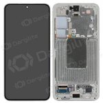 Samsung Galaxy S24 ekranas (pilkas) (su rėmeliu) (originalus)
