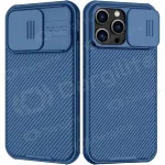 Apple iPhone 15 Plus dėklas &bdquo;Nillkin CamShield Pro&ldquo; (mėlynas)
