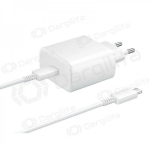 Telefono įkroviklis Samsung EP-TA845 45 W USB-C baltas