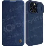 Apple iPhone 14 Plus dėklas &bdquo;Nillkin Leather&ldquo; (mėlynas)
