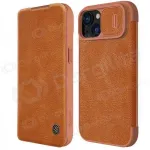 Apple iPhone 14 Plus dėklas &bdquo;Nillkin Leather&ldquo; (rudas)