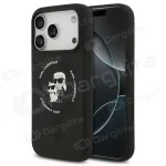 Apple iPhone 17 Pro dėklas "Karl Lagerfeld Liquid Silicone Karl and Choupette MagSafe" (juodas)