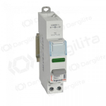 Mygtukas ant DIN bėgelio su indikacijos lempute Legrand 412920 (20A 100V/1 x N0 kontaktas)