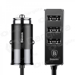Automobilinis įkroviklis Baseus CCTON-01 (4xUSB 5.5A) (juodas)