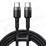 USB-C laidas Baseus Cafule CATKLF-ALG1 USB-C į USB-C 2 m 100 W juodas