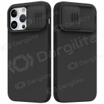 Apple iPhone 14 Plus dėklas &bdquo;Nillkin Silicone&ldquo; (juodas)