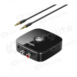 Bluetooth adapteris Ugreen CM123 2xRCA AUX Bluetooth 5.0 juodas