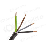 Lietkabelis CYKY 4x1.5 mm2 juodas jėgos kabelis (450/750V)