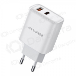 Telefono įkroviklis Awei PD81-EU 25 W USB-C + USB-A PD QC PPS juodas