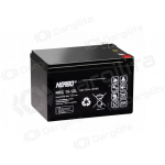 Akumuliatorius 12V 15Ah F2 6.3mm AGM VRLA NERBO NBC15-12L