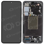 Samsung Galaxy S24 ekranas (juodas) (su rėmeliu) (refurbished)