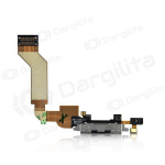 Apple iPhone 4S įkrovimo lizdo jungtis (juoda)