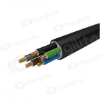 Jėgos kabelis Faber N2XH-J 5x4&nbsp;mm&sup2; varinis XLPE CPR B2ca 0.6/1&nbsp;kV monolitas