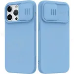 Apple iPhone 14 Plus dėklas &bdquo;Nillkin Silicone&ldquo; (&scaron;viesiai mėlynas)