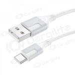 USB-C laidas Borofone BX101 USB-A į USB-C 1 m baltas