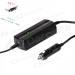 Automobilinis ne&scaron;iojamojo kompiuterio pakrovėjas Akyga AK-ND-32 (19V / 4.74A 90W 7.4 x 5.0mm + pin) HP 1.2m
