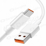 USB-C laidas Xiaomi USB-A į USB-C 1 m 6A baltas