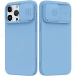 Apple iPhone 14 Pro Max dėklas &bdquo;Nillkin Silicone&ldquo; (&scaron;viesiai mėlynas)