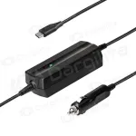 Automobilinis ne&scaron;iojamojo kompiuterio pakrovėjas Akyga AK-ND-83 (5-20V / 3-3.25A 65W) USB Type C 1.8m Power Delivery